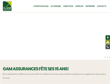 Tablet Screenshot of gamassurances.com